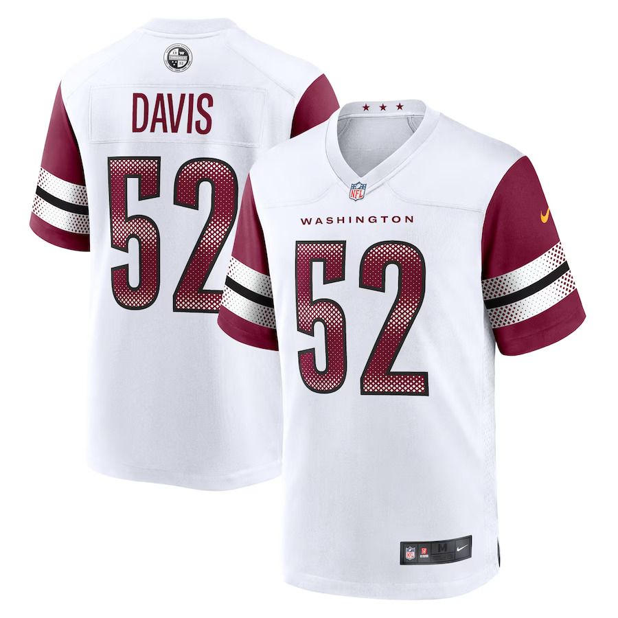 Men Washington Commanders #52 Jamin Davis Nike White Game NFL Jersey